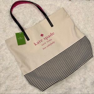 kate spade Bags - Kate Spade Signature Shopper Striped Tote kate spade Bags - Kate Spade Signature Shopper Striped Tote